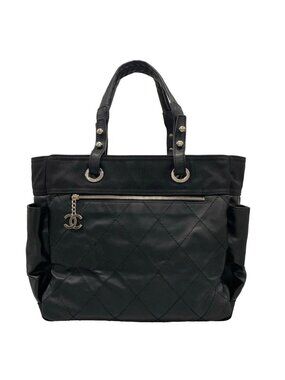 Chanel Tote Bag Paris Biarritz GM Black